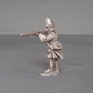 Grenadier of Spanish Tercio stood firing