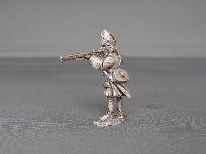 Grenadier of Spanish Tercio stood firing