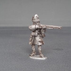Grenadier of Spanish Tercio stood firing