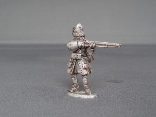 Grenadier of Spanish Tercio stood firing