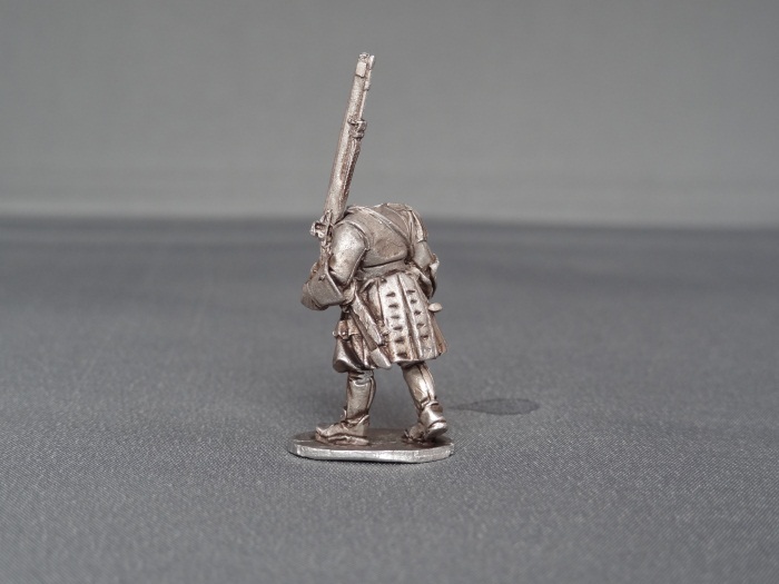 Spanish fusilier marching