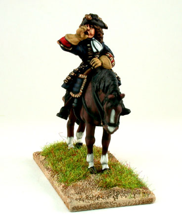 General Officer shouting on standing horse