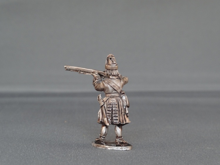 British Grenadier stood giving fire