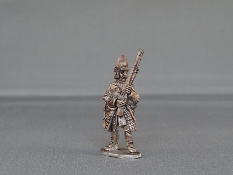 British regiment stood giving fire