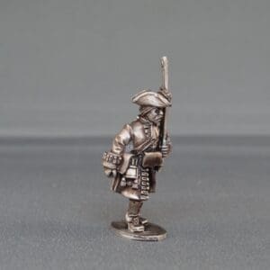 WSS Foot Regiment in open coats marching