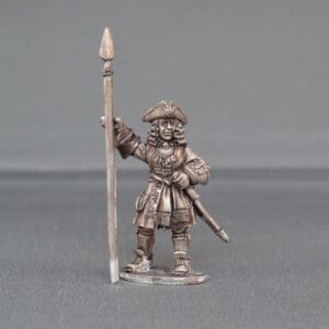 General officer on trotting horse waving hat