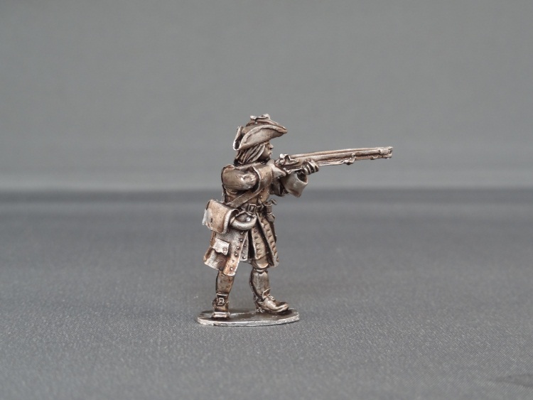 Musketeer with cockade stood firing