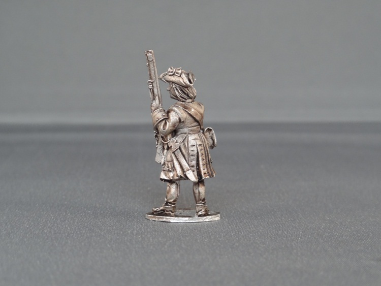 Musketeer presenting with cockade