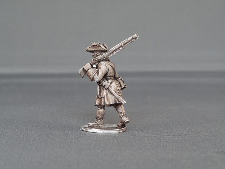 Musketeer marching sloped arms with cockade